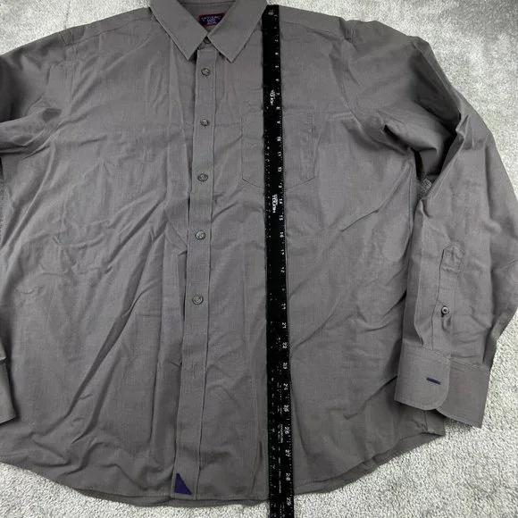 UNTUCKit Sangiovese Shirt Mens Size X-Large Gray Relaxed Fit Wrinkle Free Button - Picture 9 of 11